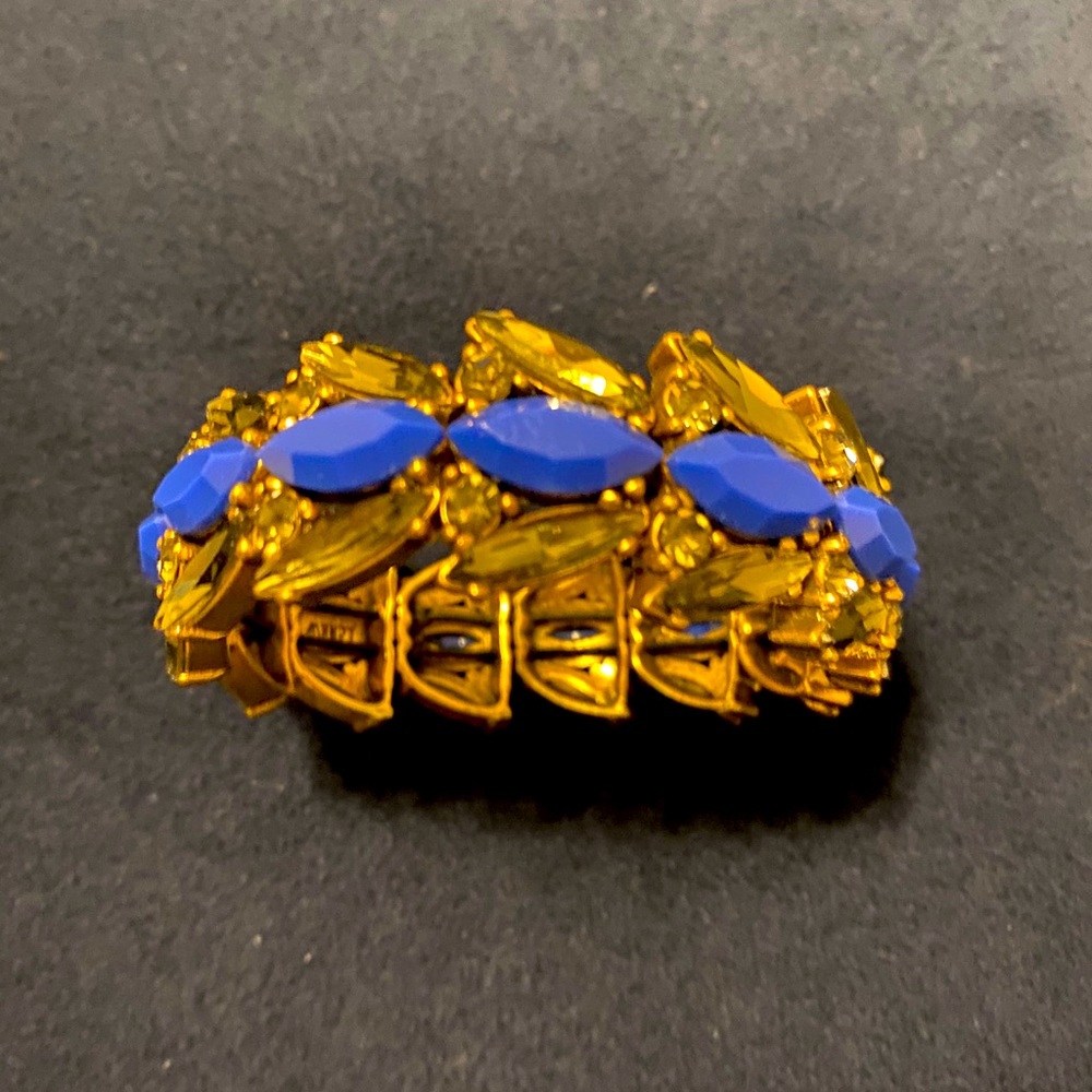J crew bracelet blue rhinestone